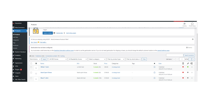 Image 4.3 Service Item Example